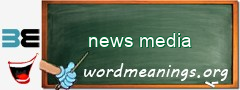 WordMeaning blackboard for news media